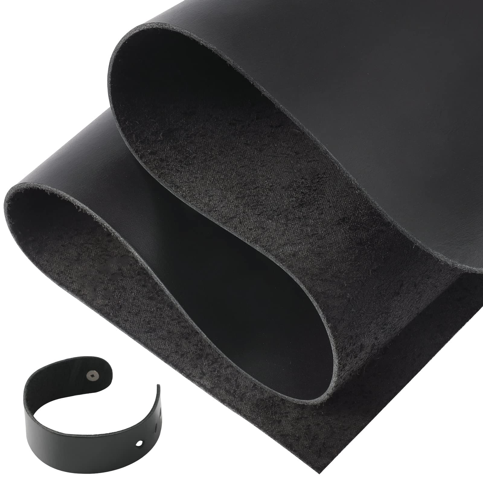 - RingSun Genuine Leather Sheets for Leather Craft (2mm), Full Grain Leather for Tooling Craft Sewing(12''X24'', Black)