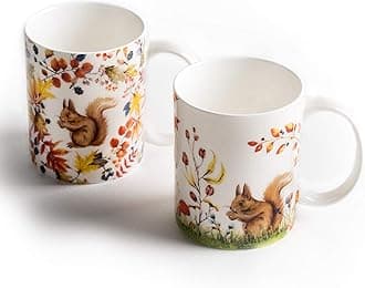 Maison d' Hermine Sous-Bois Pack of Two Coffee Mugs 12 Ounce