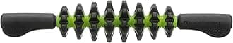 TriggerPoint STK Manual Massage Roller - Portable Roller with AcuGRIP Handles, Targets Large Muscle Groups and Specific Areas - 3D Surface Channels Blood and Oxygen for Mobility, Target, Green