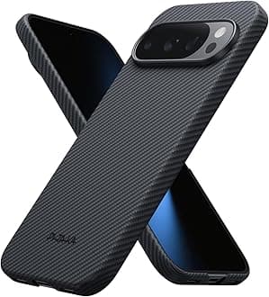 for Pixel 10 Pro XL Case 6.8”, Ultra-Slim Google Pixel 10 Pro XL Case with Caseless Touch Feeling, 600D Aramid Fiber Woven, Black/Grey(Twill)