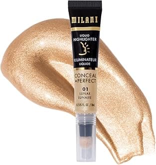 MilaniConceal + Liquid Highlighter Perfect for Extra Brightness, Facial Lift Collection, Lunar
