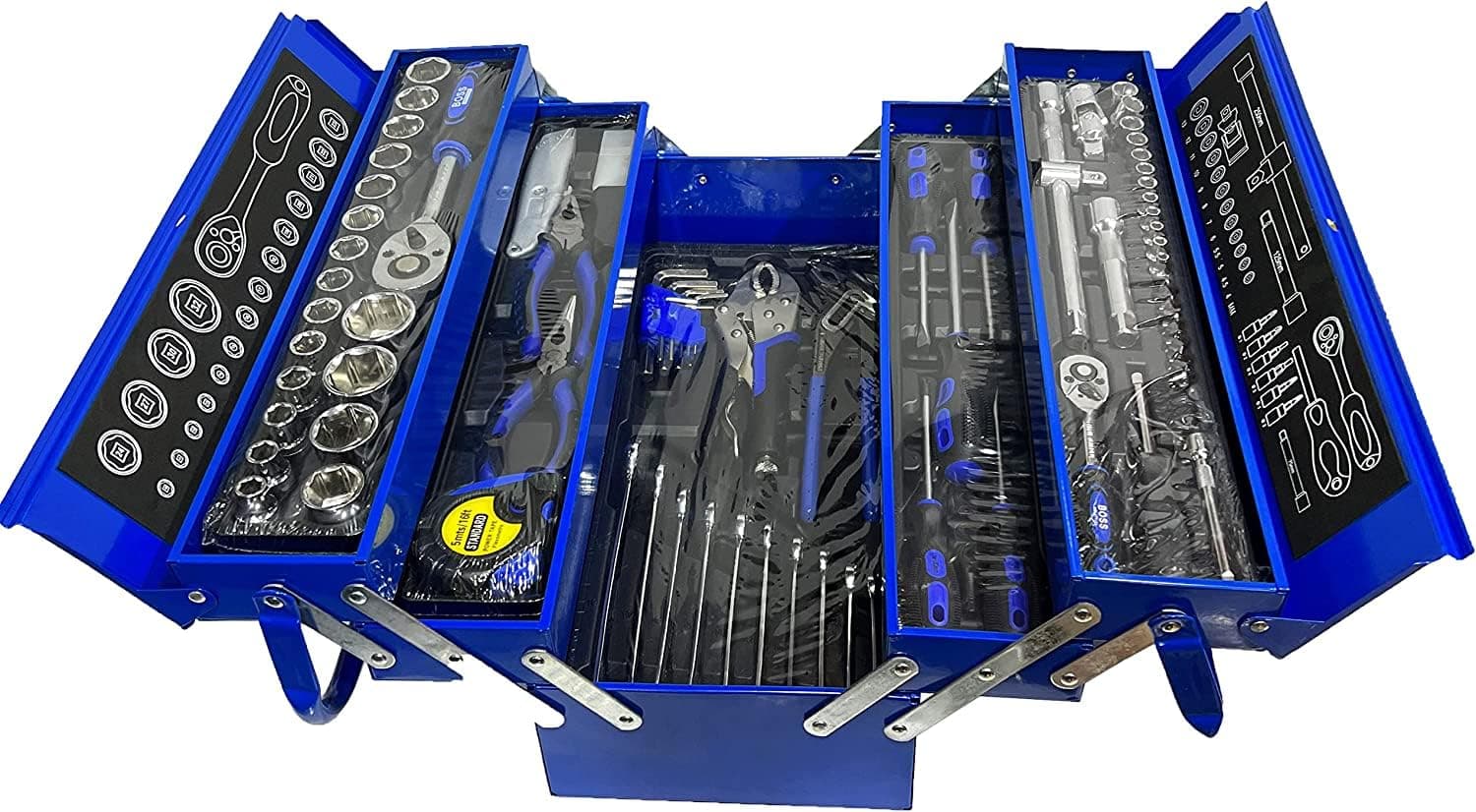 85-Piece Socket Set Toolbox with Wrenches – Versatile Tools for Cars, Home, and Office – Professional-Grade Metal Box Toolkit for Precision Repairs and Maintenance