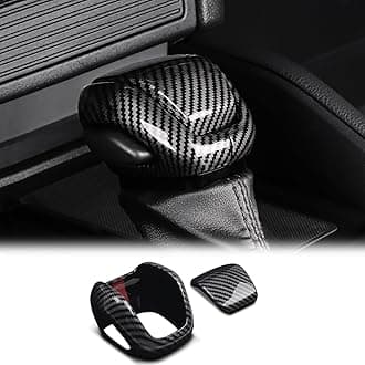 Gearbox Shift Lever Stickers for 2024 2025 Toyota Land Cruiser 250 1958 Prado Lc250 J250 Gear Knob Decoration Interior Modification Accessories (Carbon Fiber Pattern)