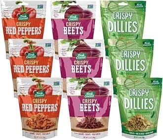 Fresh Gourmet Variety, 3 Fresh Gourmet Crispy Balsamic Beets, 3.5 Ounce, 3 Fresh Gourmet Crispy Red Peppers, 3.5 Ounce, 3 Fresh Gourmet Crispy Dillies, Pickle Flavored, 3.5 OZ, 1 CT