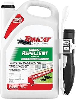 Tomcat Repellents Rodent Repellent Ready-to-Use with Comfort Wand - For Indoor and Outdoor Mouse and Rat Prevention, Peppermint Oil Spray for Rodents with Cinnamon & Garlic Essential Oils, 1 gal.