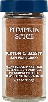 Morton & Bassett Pumpkin Spice, 2.2oz – Salt-Free, Non-GMO, Seasoning Blend for Fall & Holiday Baking