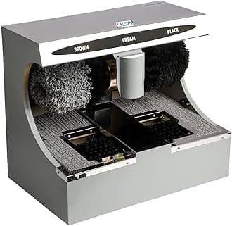 SKY Shoe Shining Machine with Sole Cleaner (Silver)