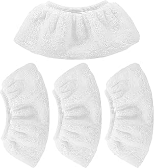 KEEPOW 4-Pack Compatible with Karcher Steam Cleaner Accessories, Handheld Nozzle Pads for Karcher SC 1 SC 2 SC 3 SC 4 SC 5 (For Karcher Hand Nozzle)