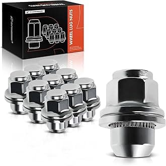 A-Premium M12-1.25 Wheel Lug Nuts Compatible with Nissan Pathfinder Maxima Murano 370Z INFINITI QX60 Q50 G25 G35 G37 QX50 Q60 Front or Rear Side 10-PC Set