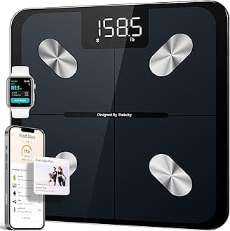 Smart Scale For Body Weight And Fat, Digital Bathroom Scale Accurate To 0.05lb/0.02kg Weighing Machine For People's Muscle BMI, Bluetooth Electronic Body Composition Monitor