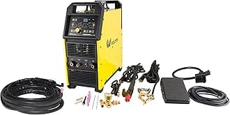 Weldpro Digital TIG ACDC 250GD AC DC 250 Amp Tig/Stick Welder with Pulse Memory function and Tig20 water cooled torch Dual Voltage welding machine