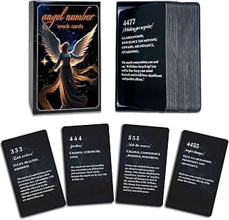 Oracle Cards for Beginners， Angel Number Oracle Cards， Guidance on The Direction of Life, Covering Many Fields Such As Love, Life, Spirit, Friends, Wealth and Future