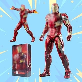MK46Ironman Action Figures-7 inch All Joints Movable Collectable Toys-Full Metal Painting with Lots of Accessories Stark Model(1/10 Scale)