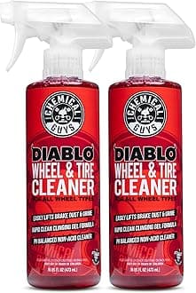 Diablo Wheel Cleaner Spray - 2 Pack 16 oz Bottles, Safe on All Wheel & Rim Finishes, Sprayable Formula Removes Brake Dust, Dirt & Grime, Car Care for Trucks, SUVs, Motorcycles & RVs
