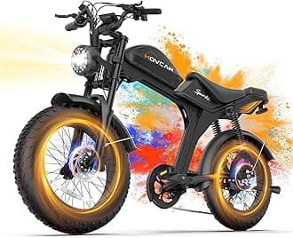 V70 Electric Bike, Electric Motorcycle with 52V 23.4Ah Removable Battery 20” Fat Tire Dirt Bike, 2000W Motor 35 MPH Top Speed E Bikes, 7 Speed Dual Hydraulic Brake Electric Bikes for Adults