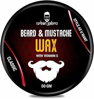 - Beard & Mustache Wax (50 gm) for Strong Hold | Natural Beard Wax | Enriched with Vitamin E & Omega-3 | Gives Natural Shine
