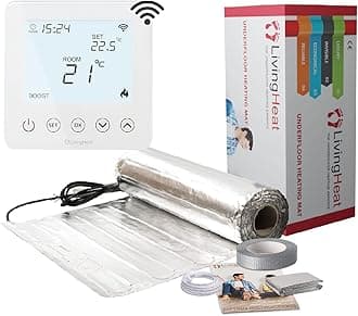 Underfloor Heating Kit for Under Laminate & Wood Floors, Electric 150w /m² with Wi5 Wi-Fi Thermostat, 3.5/m²