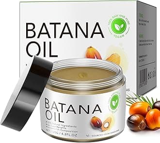 Marianp Batana Oil For Hair Growth - Raw 100% Pure Organic - Dr. Sebi Batana Oil From Honduras - For Stronger Thicker Longer Hair, Enhances Hair & Scalp Radiance, Repair Damaged Hair, Brown