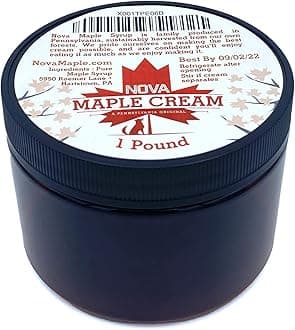 Nova Maple Cream - Pure Grade-A Maple Cream Butter Spread (1 Pound)