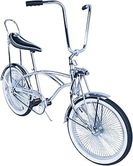 - Tracer Retro Beach Cruiser for Adults,20 Inch Wheels,1.75 Tire, City Bike, Lowrider Springer Fork Retro Banana Seat,High Rise Handlebar - Multi Color