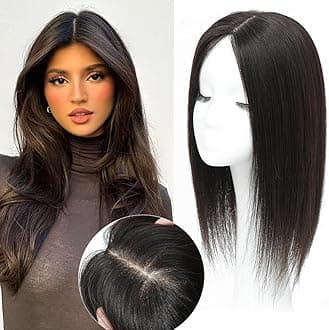 Hair Toppers for women Real Human Hair 16inch Hairs Toppers for Women,Big Base Hairs Topper, Top Pieces for Women