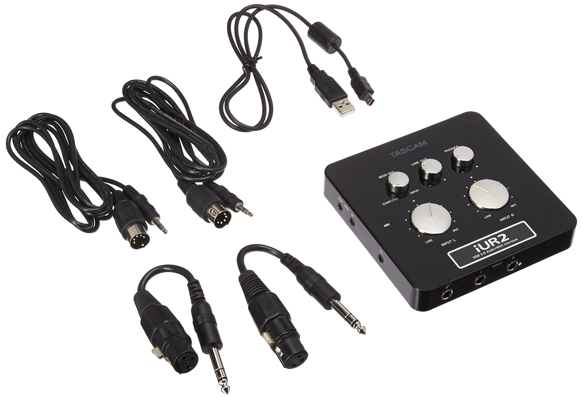 Tascam iUR2 USB Audio/MIDI Interface for iPad, Mac and PC