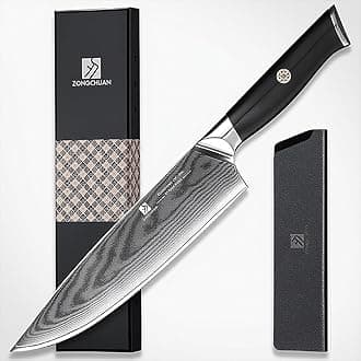 Chef Knife,8inch Damascus knife,67-Layer High Carbon Stainless Steel Kitchen Knife,Professiona Sharp Cutting Knives with Ergonomic G10 Black Handle,Gift Box for Home and Kitchen Birthday Gift