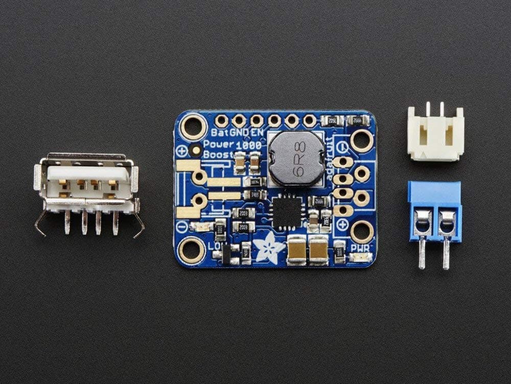 Adafruit PowerBoost 1000 Basic - 5V USB Boost @ 1000mA from 1.8V+