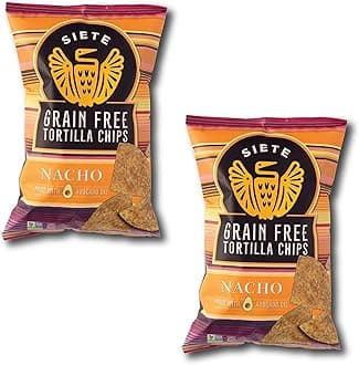 Siete Nacho Grain Free Tortilla Chips, 5 oz bags, 2-Pack