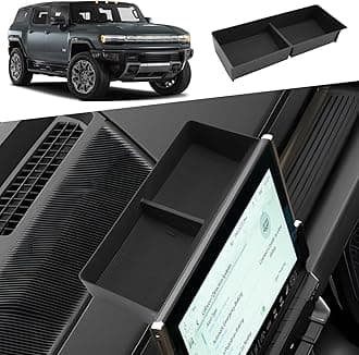 Compatible with 2025 Hummer EV Accessories Dashboard Organizer 2025 Hummer EV Dash Storage Tray for GMC Hummer EV Pickup/SUV 2025 2024 2023 2022 Behind Dash Screen Organizer for GMC Dashboard Tray