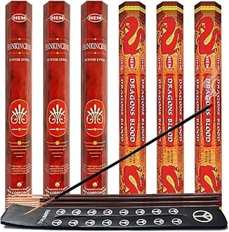 Dragons Blood Incense Sticks & Holder Bundle Variety Pack from Hem Trumiri Insense Insence