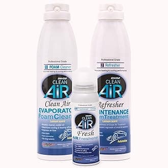 DWD2 Clean Air 3-pack Bundle Facilitates Foaming Ac Coil Cleaner, Condenser Coil Cleaner, Car Ac Cleaner Spray, Evaporator Coil Cleaner And Air Conditioner Spray To Refresh & Maintain Your Air System