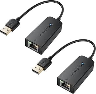 Cable Matters 2-Pack Plug & Play USB to Ethernet Adapter with PXE, MAC Address Clone Support (Ethernet to USB 2.0 Adapter for Laptop) Supporting 10/100 Mbps Network