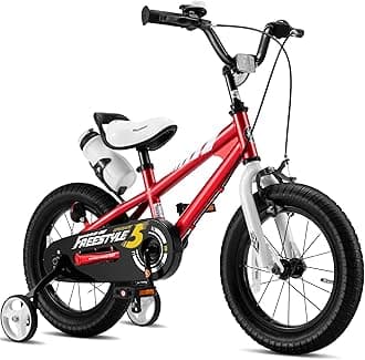 RoyalBaby Kids Bike EZ Balance to Pedal Dual Handbrake Toddlers Boys Girls Bicycle 12-20 Inch for Age 3-10 YearsRecycled Claim Standard Blended