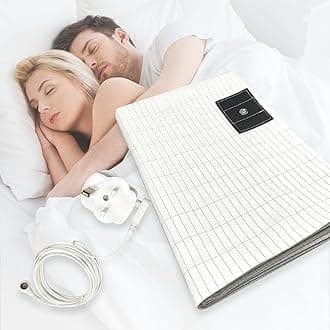 VizgifinGrounding Bed Sheet, Grounding Mat Earthing UK, Grounding Mat with 10% Silver Fiber & 90% Organic Cotton, Natural Wellness and Healthy Earth Energy (70×200cm)