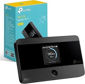 TP-Link M7350 4G Cat4 LTE Portable WiFi, Mobile MiFi Hotspot, Connection with up to 10 Devices, Up to 8 Hours of Battery, Compatible with Most of the Network, Rechargeable, Easy App Management