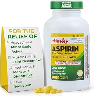 Timely by Time Cap Labs - 1000 Count Low Dose Aspirin 81mg