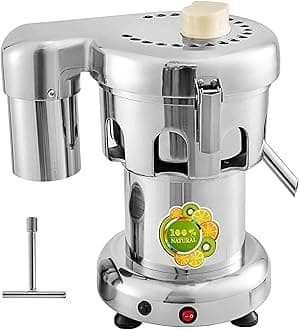 Commercial Juice Extractor Heavy Duty Juicer Aluminum Casting and Stainless Steel Constructed Centrifugal Juice Extractor Juicing both Fruit and Vegetable