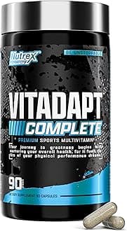 Vitadapt Complete Sports Multivitamin for Men and Women (90 Tablets) - 24 Vitamins, Minerals and Adaptogens for Athletes - Women & Mens Multivitamin Daily Gym Supplements Stack