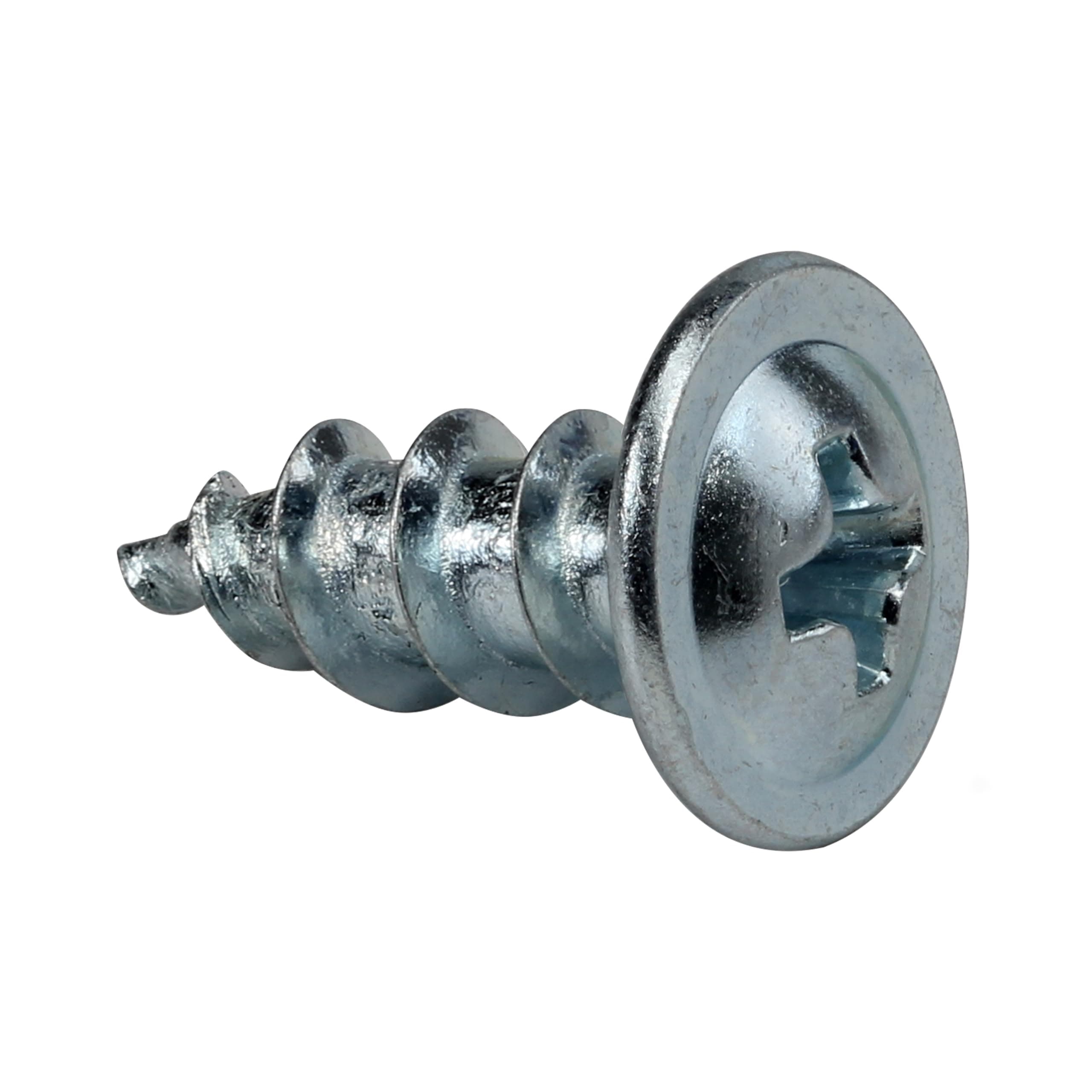 100 Pack Rok Hardware #8 x 1/2" Standard Thread Truss Head Screws Wood Work MDF Zinc