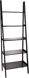 Casual Home 5-Shelf Ladder Bookcase,72-Inch, Espresso