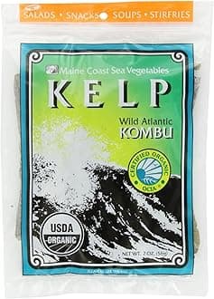 Kombu Sugar Kelp Leaf Bag | Organic Seaweed | Low Sodium Salt Alternative | Rich in Iodine | Ideal for Soups, Salads, Cooking | 2 Oz / 56 g (Pack of 1)