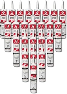 Red Devil 0846DW F-Seal 181 Fiber Reinforced Water Based Duct Sealant, 10.1 oz, White, 24 Pack