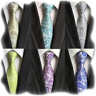 WeiShang Classic Men's Silk Tie Necktie Woven JACQUARD Neck Ties