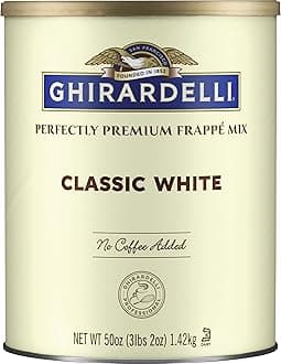 Beverage Mix, Classic White 50 Ounce.