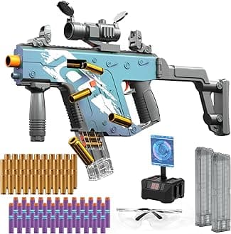 Toy Gun Electric Toys Foam Blaster, Auto-Manual Sniper Rifle Shooting Games Education Toy for Kids Boys Adults Gifts