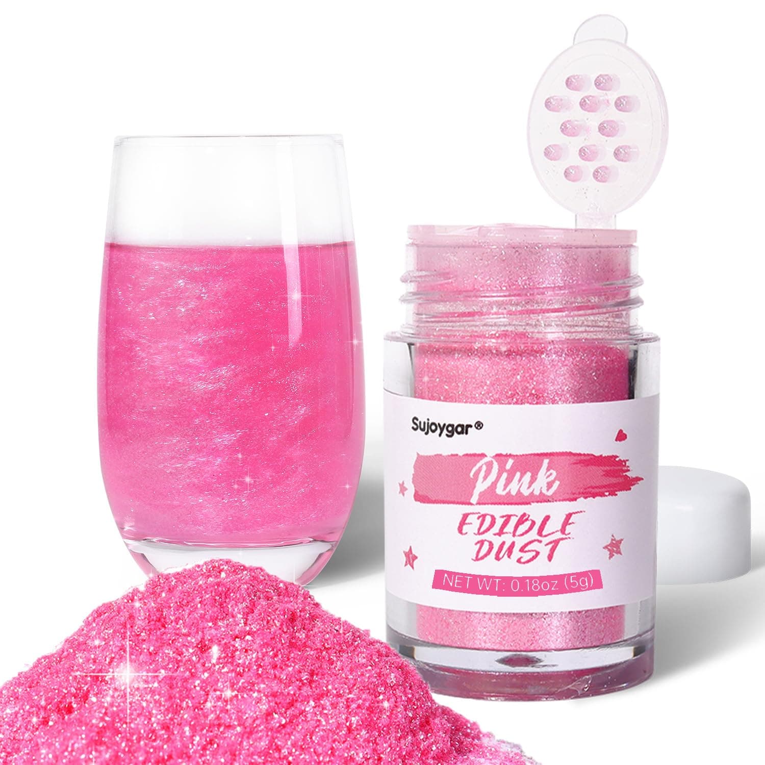 Pink Edible Glitter