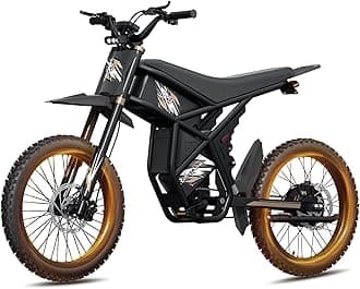 GT73pro/GT73 Electric Dirt Bike for Adults 3000W 50MPH E Dirtbike with 60V/18AH*2 Battery, 85+Miles Electric Motorcycle for Teens ,Dual Hydraulic Brakes & Full Suspension,25" Fat Tire Electric Bike