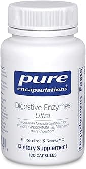 Digestive Enzymes Ultra - Vegetarian Digestive Enzyme Supplement to Support Protein, Carb, Fiber, and Dairy Digestion* - 180 Capsules