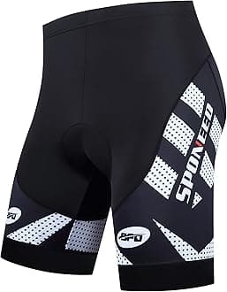 sponeed Men's Cycling Shorts Padded Bicycle Riding Pants Bike Biking Clothes Cycle Wear Tights